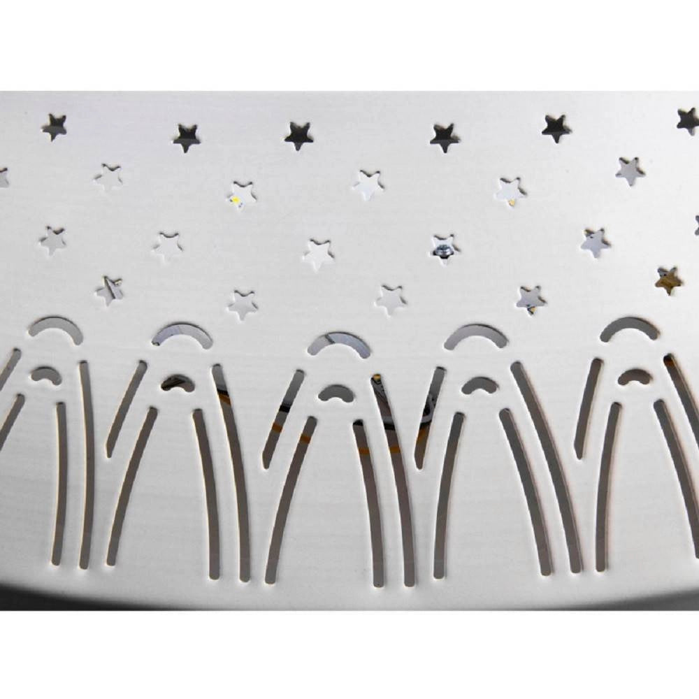 Trade Shop - Plafoniera 166 Watt Lampadario Soffitto Mille Una Notte 3 Toni Luce Telecomando -    -piccolo   -