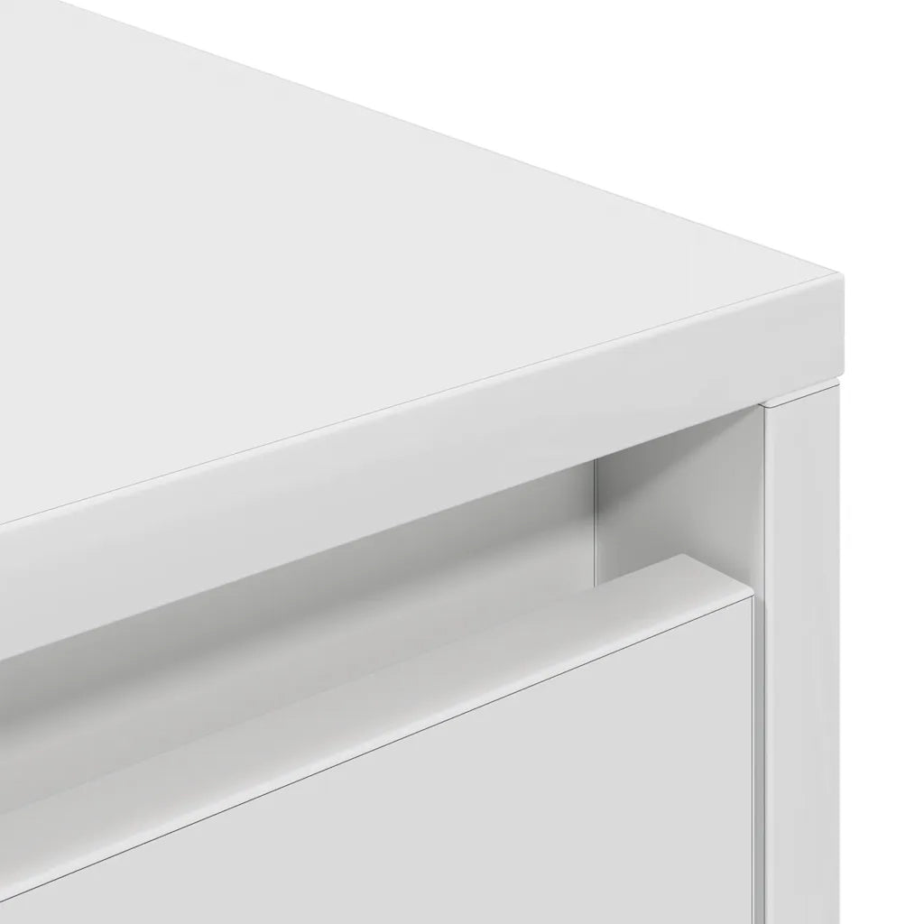 Mobile Porta TV con Luci LED Bianco 100x41x50 cm