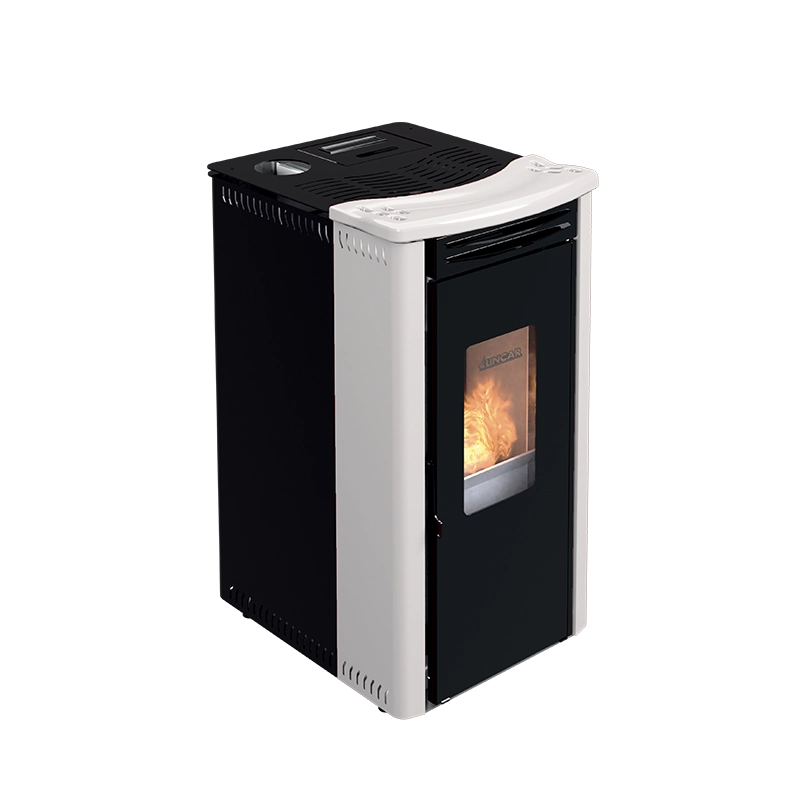 Orione stufa a pellet ventilata 9,1 kw bianco lucido Lincar