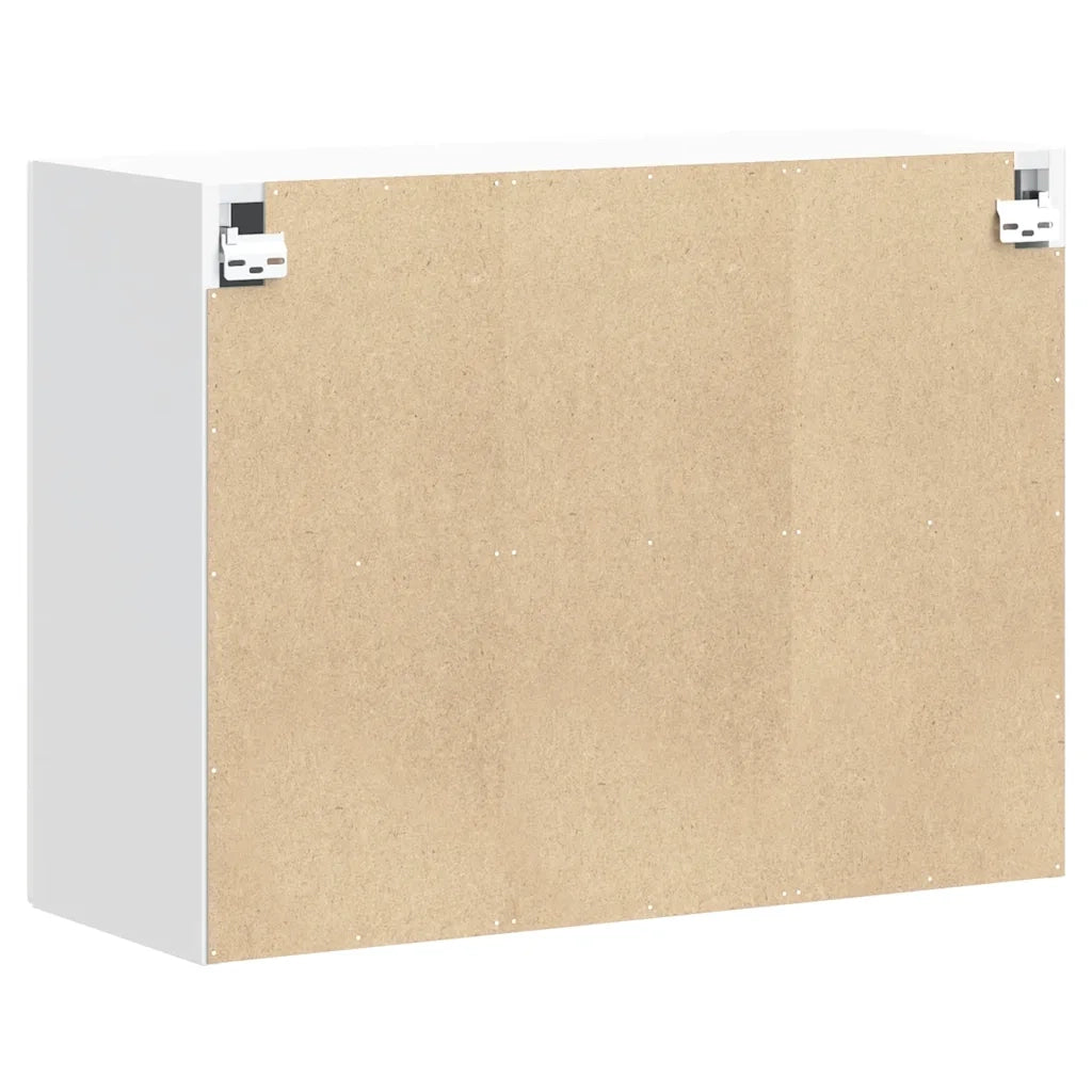 Pensile da cucina Lucca ottimizzazione dello spazio design moderno 80 x 31 x 60 cm legno composito bianco lucido 02_0050174