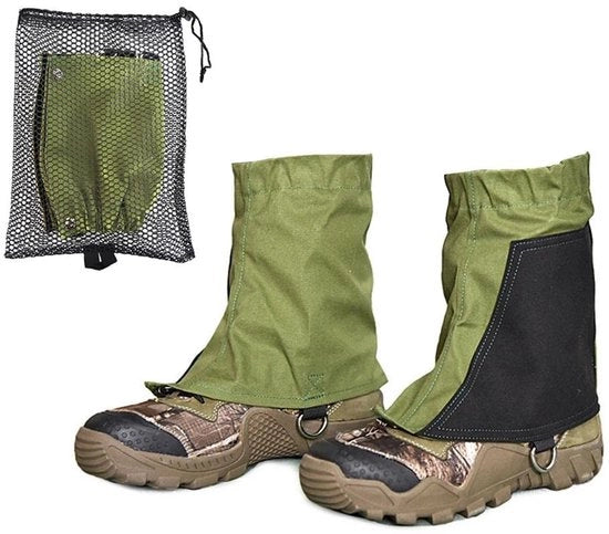 Gaiter acqua resistenti - Protezione uncinetto - Adattabile - Cinturino in tela resistente - Protezione - Per escursioni/arrampicate - Protezioni per scarpe