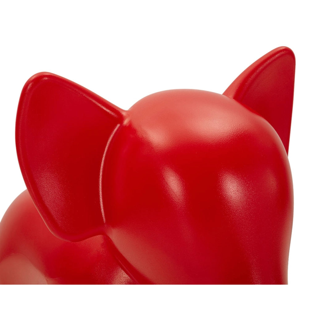 Sgabello Basso Elefante 2, Rosso, Plastica, 86x46x56 cm