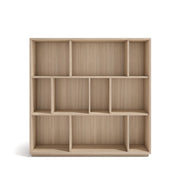 Libreria Herdasa effetto noce chiaro 117x119x32