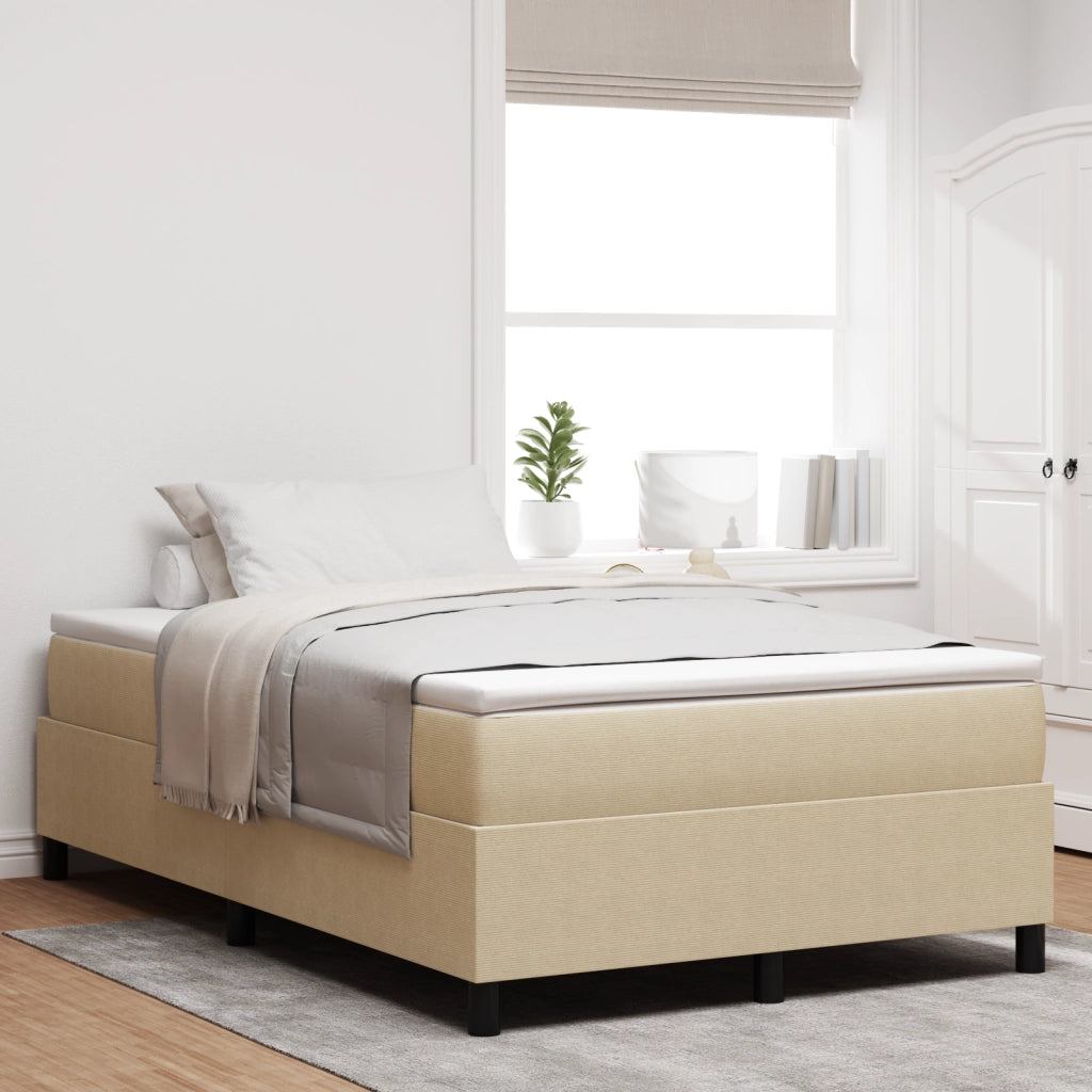 Letto a Molle Verde Chiaro Grigio Piccolo Matrimoniale in Tessuto Corduroy