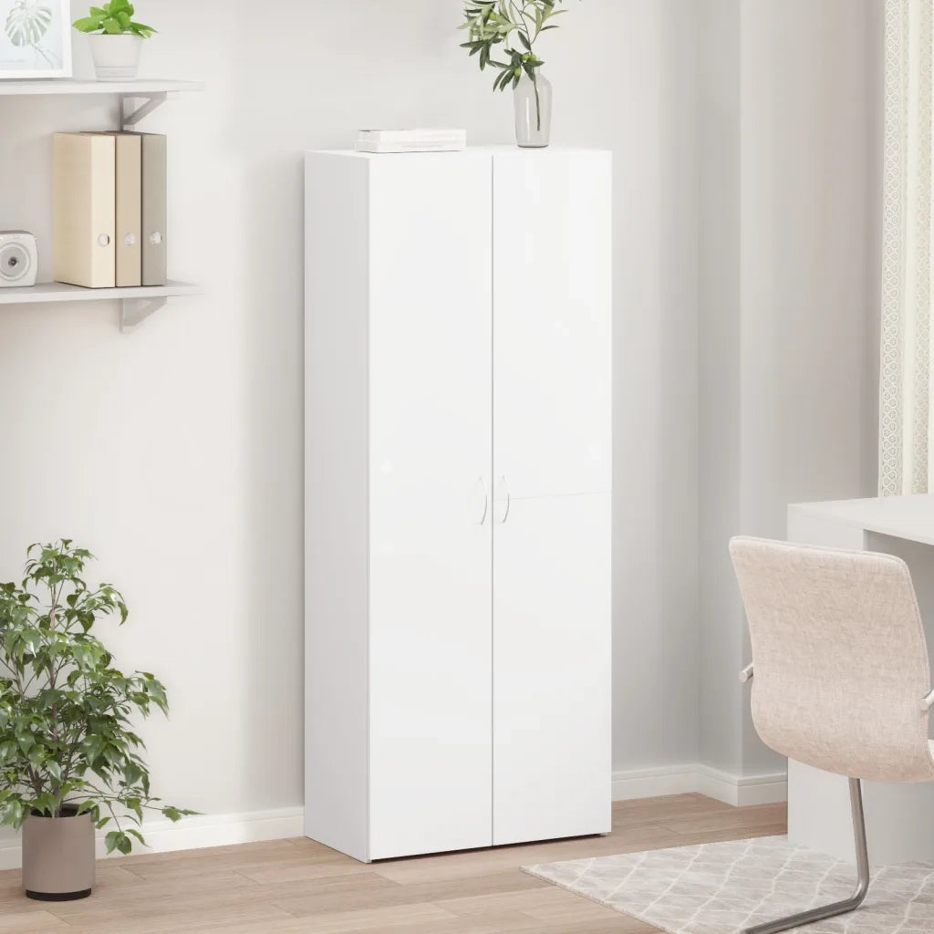 Schedario Bianco 60x32x153 cm in Truciolato 3276644