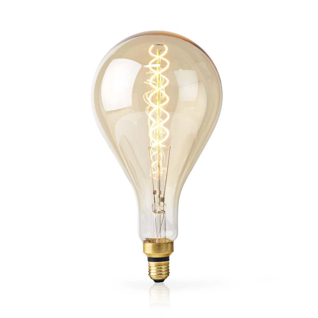 E27 A160 5W 280lm 2000K Dimmerabile Lampadina a filamento di vetro vintage LED Trasparente Nedis