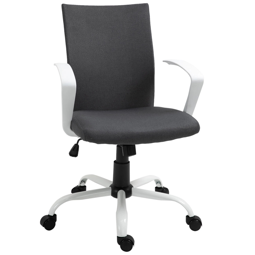 Sedia da Ufficio Girevole con Altezza Regolabile ¨C Zephmum ¨C Grigio Scuro