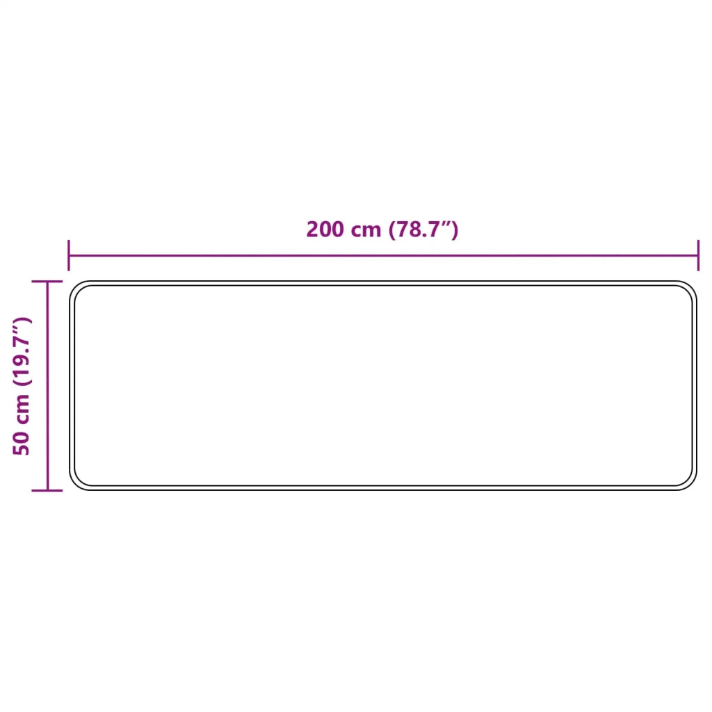 Runner Tappeto MARSA Crema 50 x 200 cm Poliestere e PVC 42023046