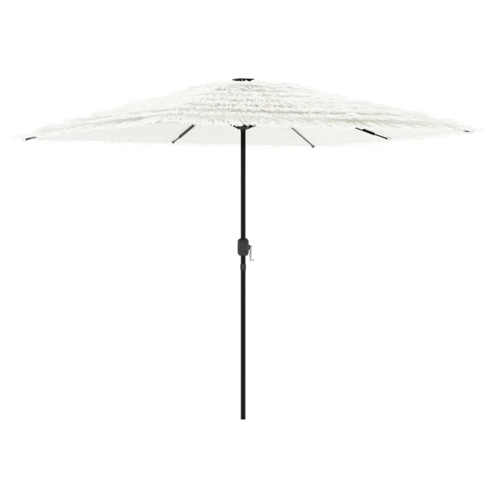 Ombrellone da giardino quadrato con protezione UV 248 x 248 x 248 cm poliestere bianco 02_0056388