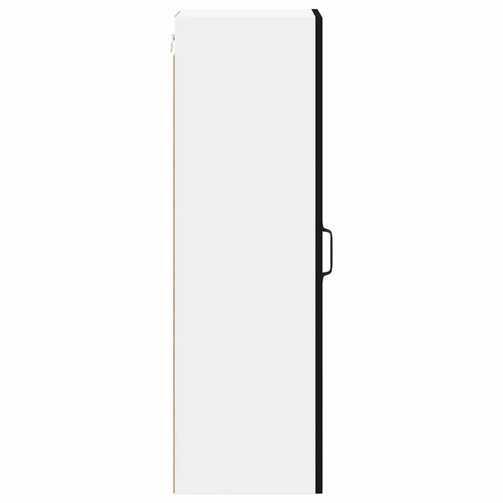 Mobile da cucina rettangolare moderno con ampio spazio contenitivo 30 x 31 x 100 cm realizzato in legno composito nero 02_0053784
