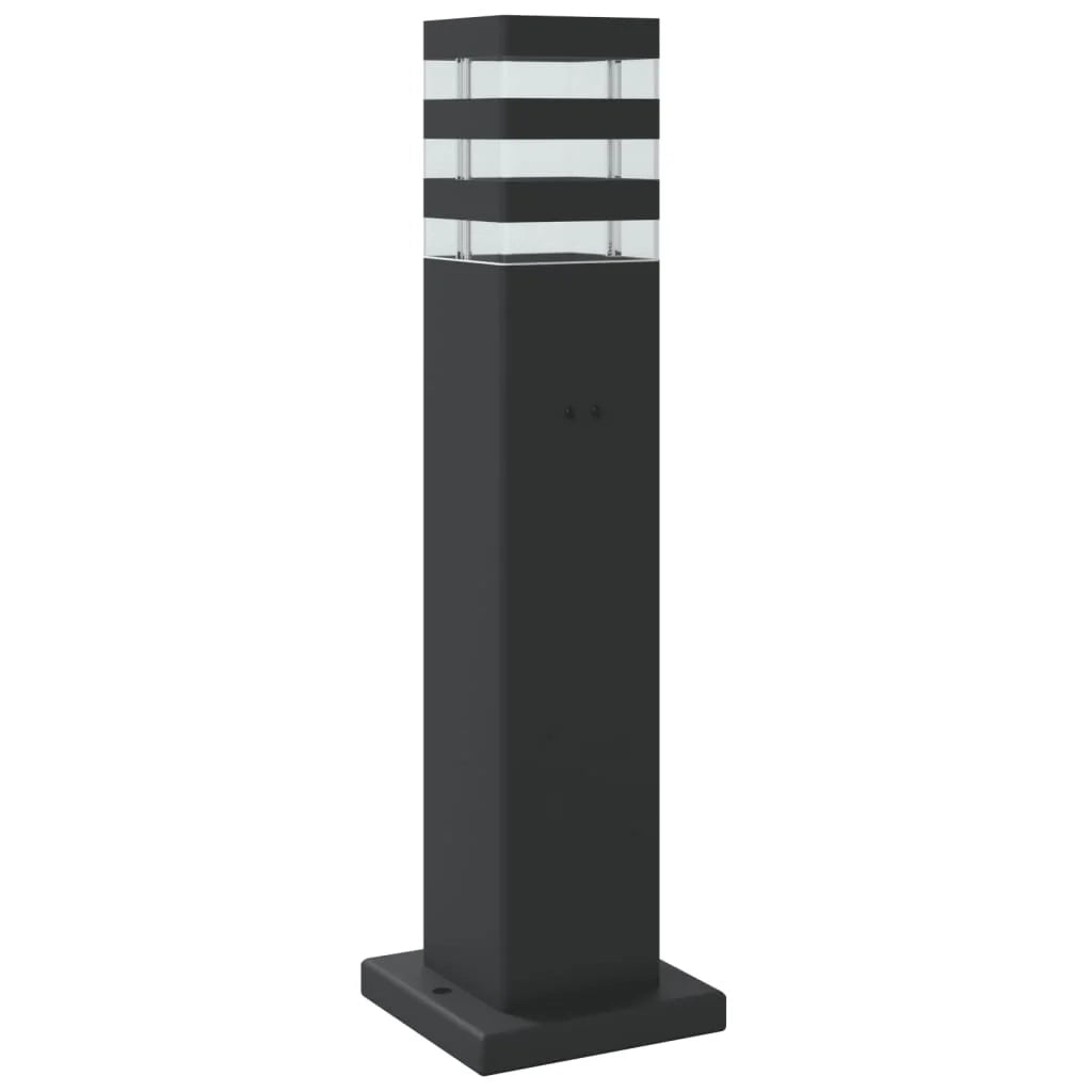 Lampade da terra per esterni con sensore 3 pezzi 50 cm alluminio nero 02_0042565