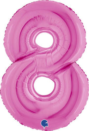 MAURY'S PALLONCINO MYLAR FUXIA "8" 26 POLLICI