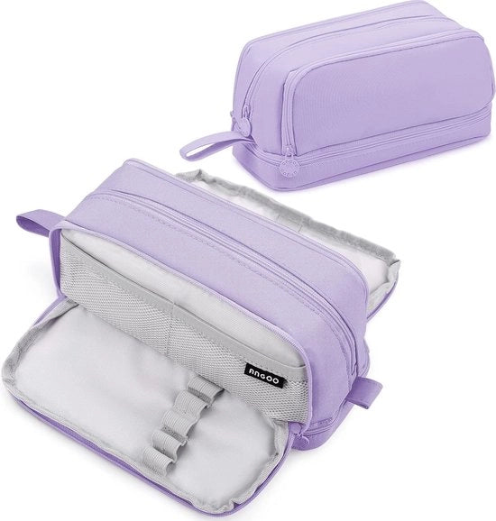 Etui con 4 cassette, unisex, etui con grande capacità per scuola e ufficio, etui per bambini, ragazzi, studenti, adulti, etui, ragazze, blu
