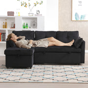 Divano Letto Angolare con Contenitore e Chaise Longue ¨C MINIMAL ¨C Modulare