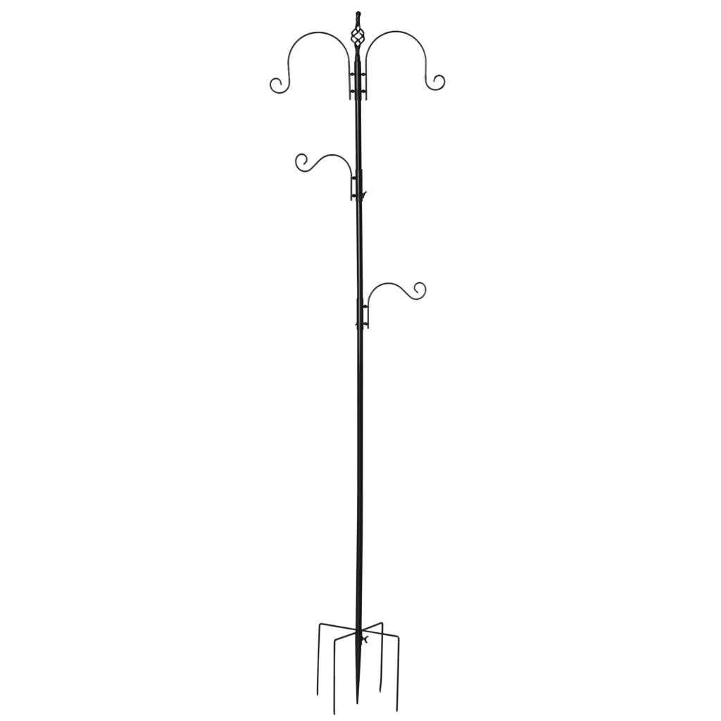 Mangiatoia per uccelli ¨C zephmum ¨C nero 54.5x54.5x208 cm