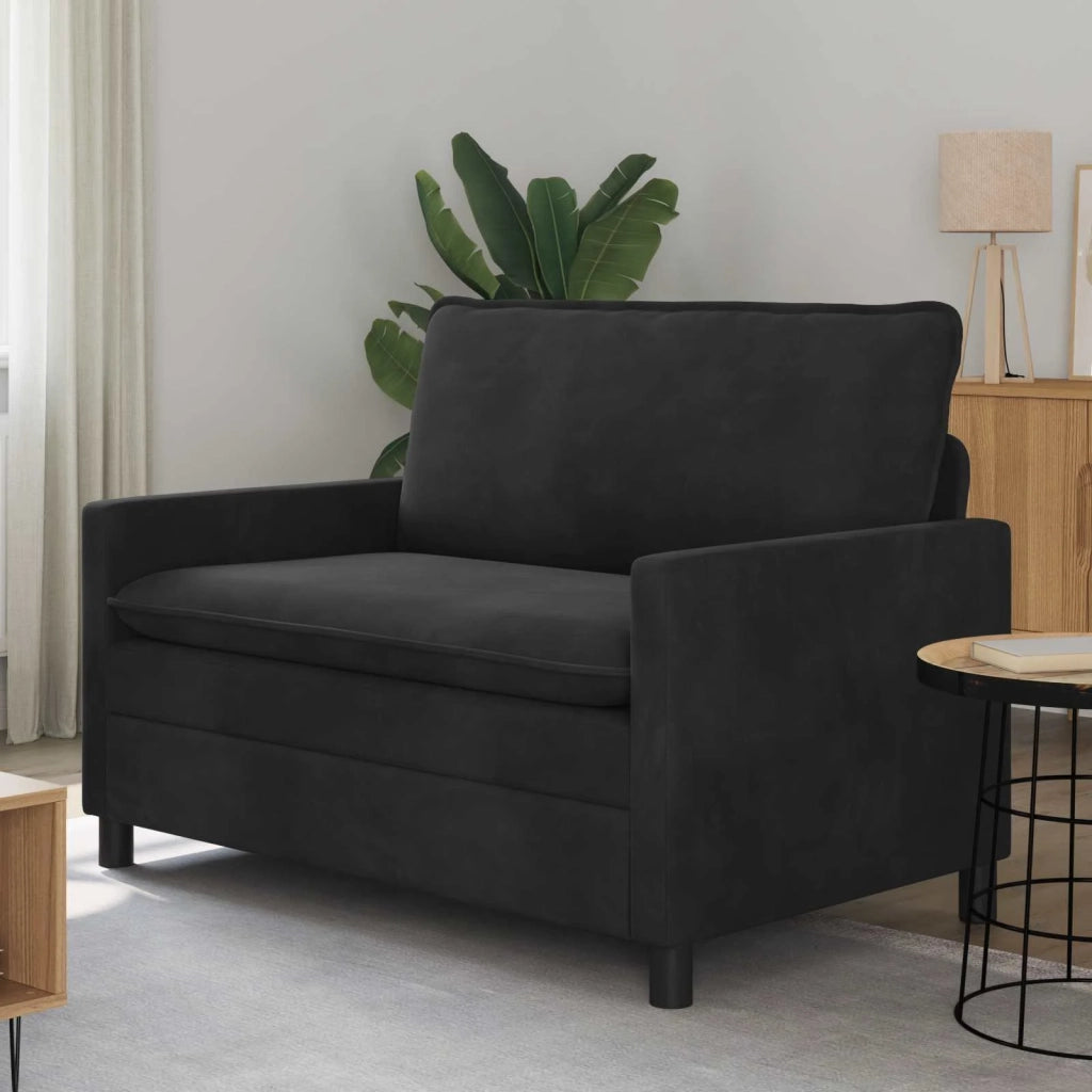 Divano Nero 126 x 81 x 87,5 cm Velluto 42028802