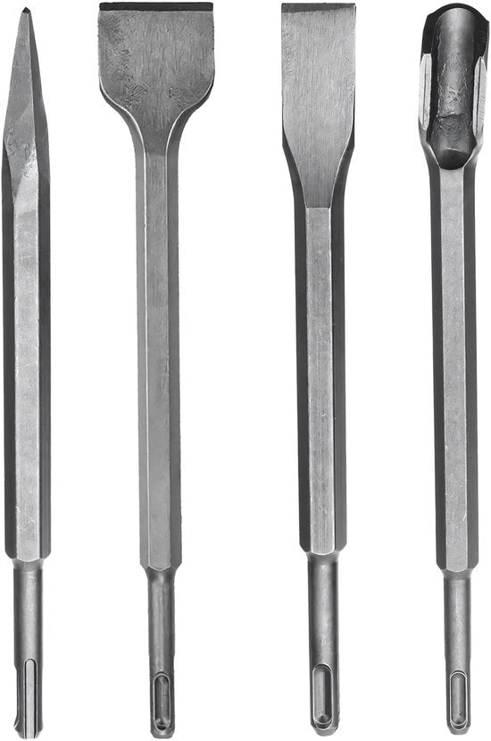 Set di perforazione SDS Plus 4 pezzi - 250 mm per calcestruzzo, piastrelle e muratura a intonaco
