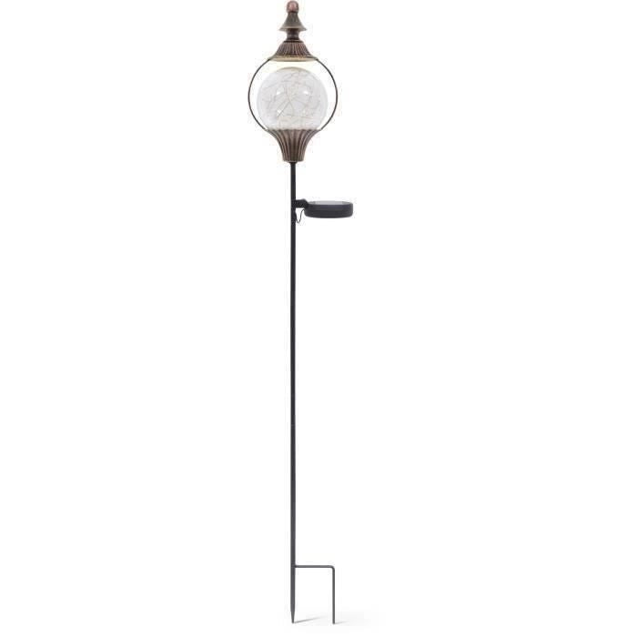 Lanterna solare - GARDEN ID Royal - H91 cm - Autonomia 6-8 ore - Bontou on/off - Batteria ricaricabile AAA.