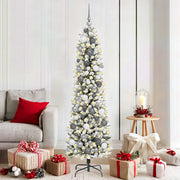 vidaXL Albero di Natale snodato Bianco 180 cm PVC
