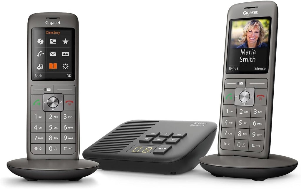 Gigaset CL660 Duo Analog/DECT telephone Identificatore di chiamata Grigio [Versione Francia]