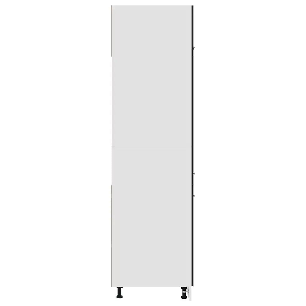 Pensile da cucina | Armadio per Frigo ¡°Lyon¡± Nero 60x57x207 cm