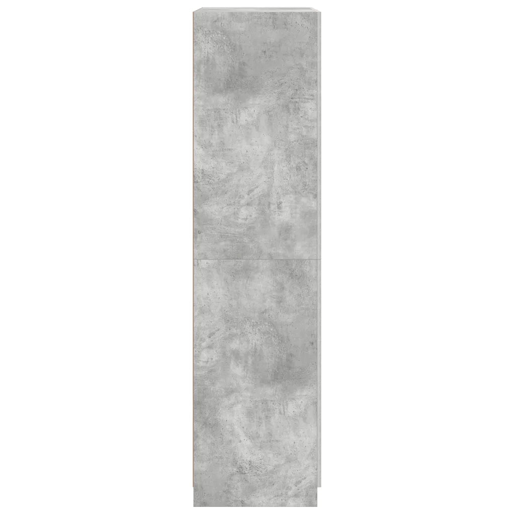 Armadio Grigio Cemento 90x52x200 cm in Legno Multistrato 800634
