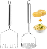 Set di Stampi per Patate in Acciaio Inox da 2 Pezzi - Utensile da Cucina per Purè di Patate e Altro