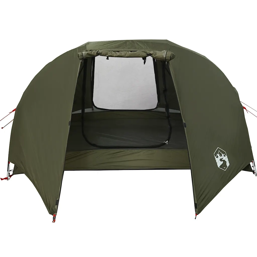 vidaXL Tenda da Pesca per 3 Persone Verde Oliva Impermeabile