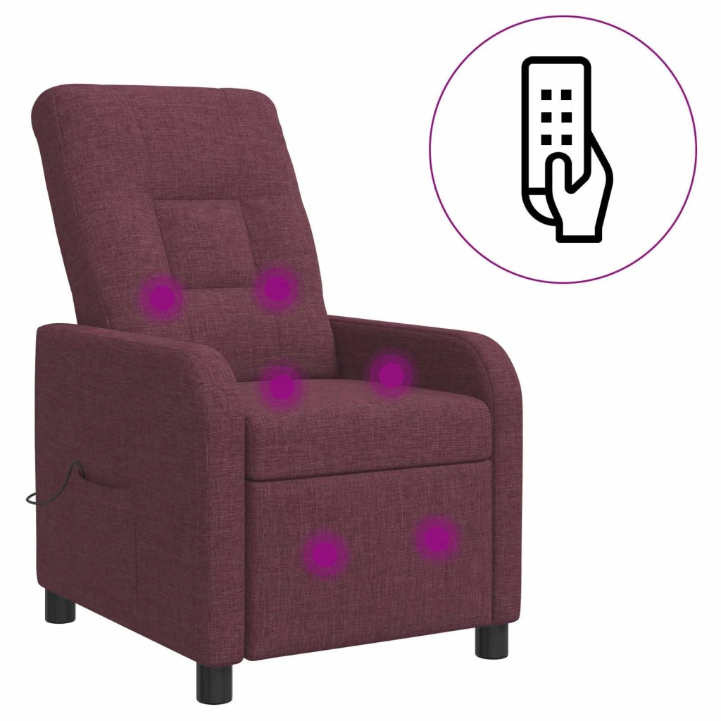 Divano Sedia-Poltrona Massaggiante Viola Tessuto 643078
