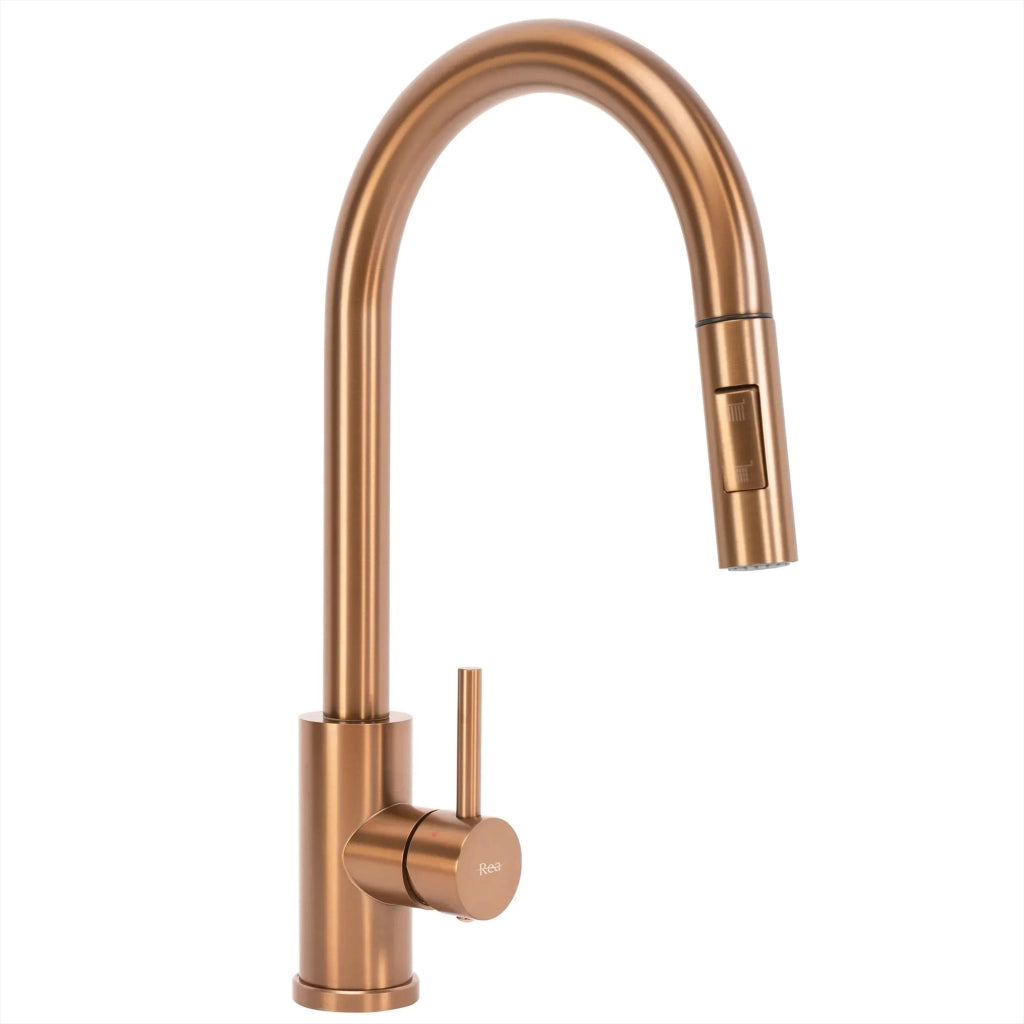 Lavello In Acciaio Leo 50 Brush Copper senza rubinetto da cucina