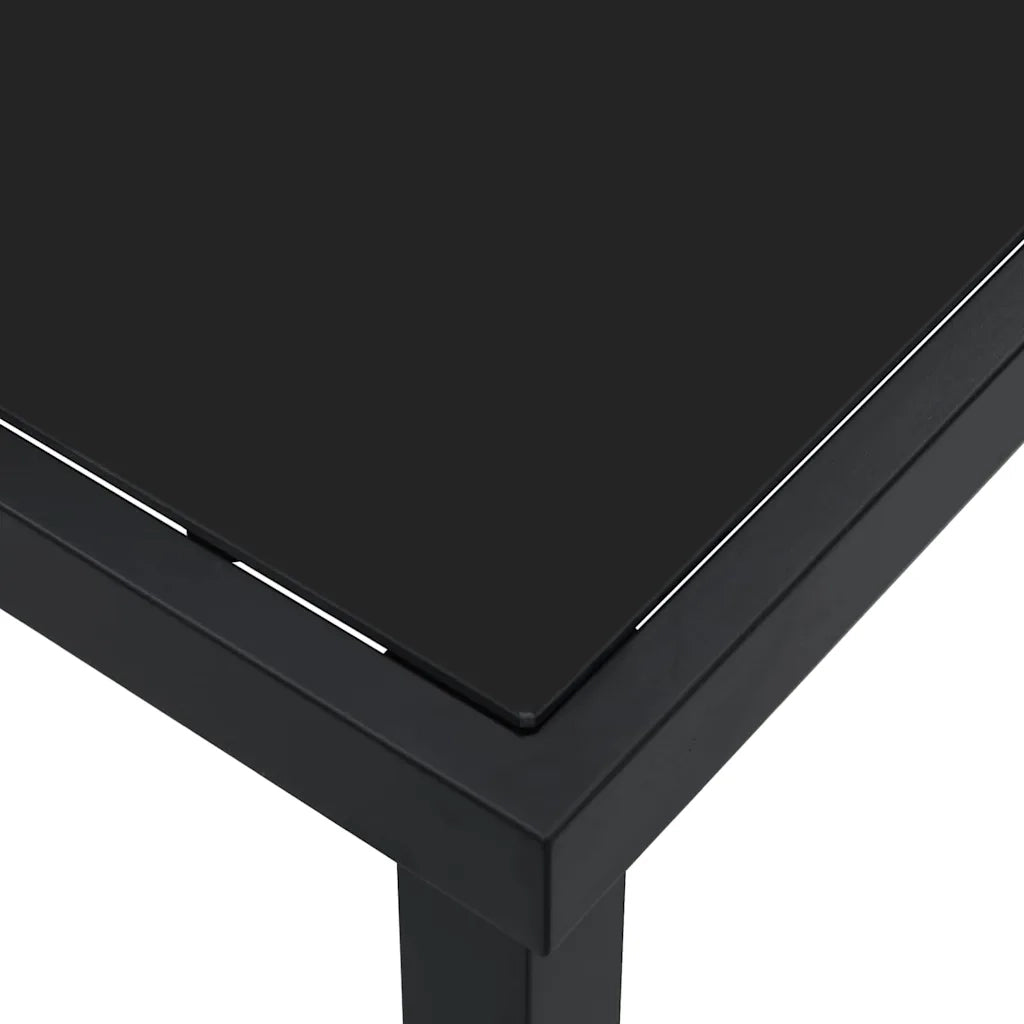 Tavolo da Giardino Nero 160 x 80 x 73 cm Metallo 42010314