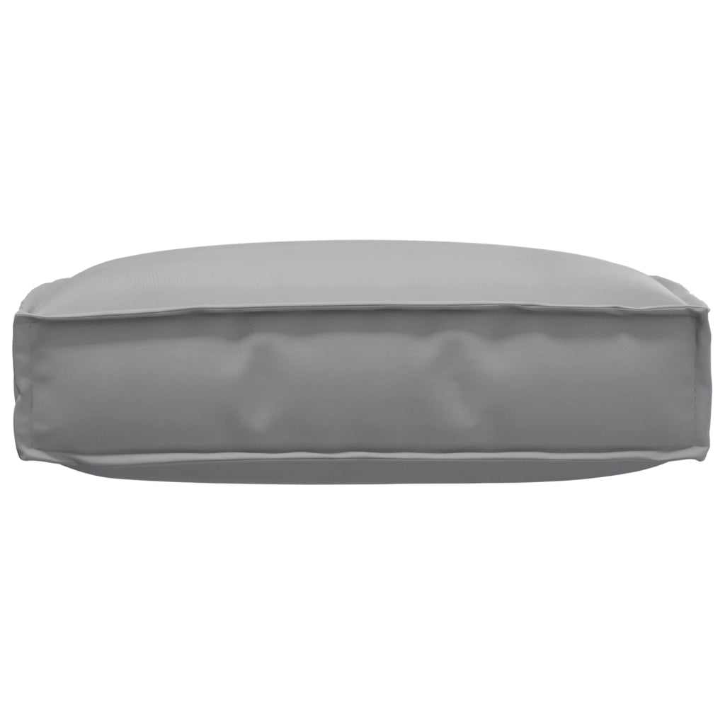 Cuscino per Pallet per Sedia Grigio 60x60x12 cm Tessuto Oxford