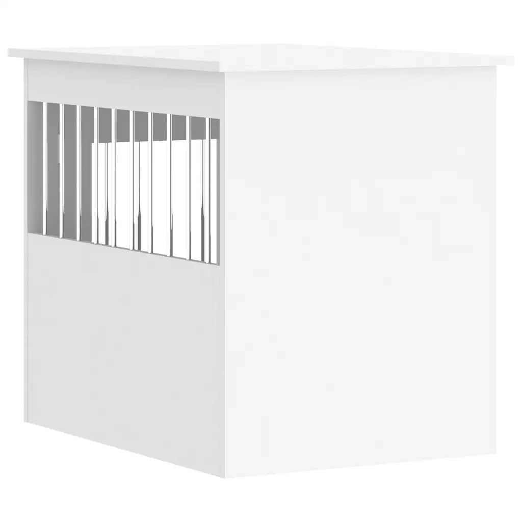 Gabbia Cani da Arredamento Bianca 55x75x65cm Legno Multistrato CFW9671895