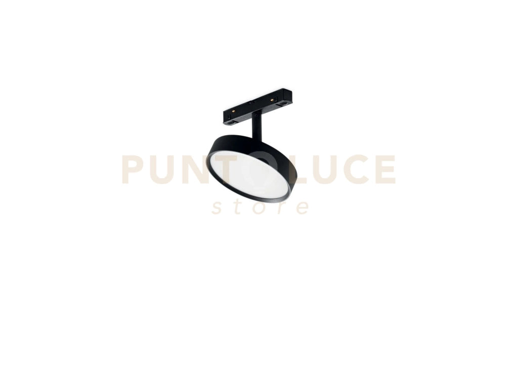 PROIETTRORE PER BINARIO LED 3000K 936LM 12W IN ALLUMINIO NERO