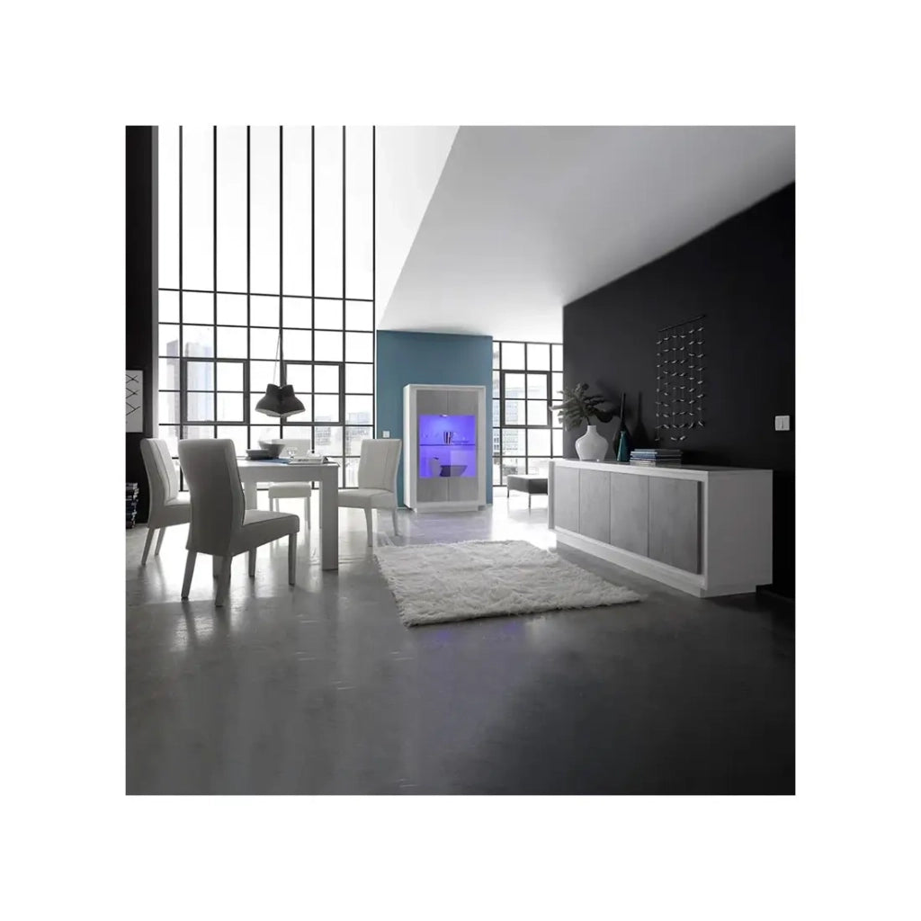 Tavolo allungabile 137x90, Collezione FALL, colore bianco lucido lacato