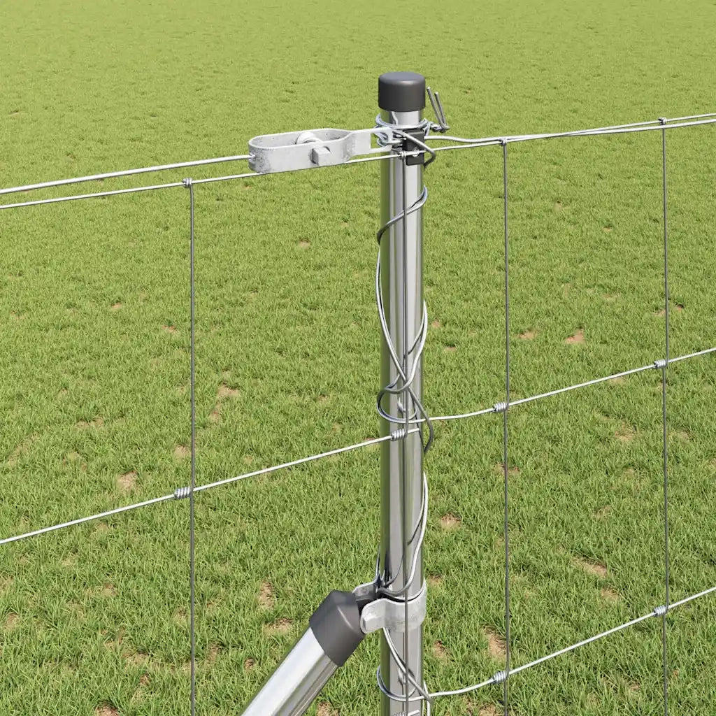 Palo della recinzione Zincato 25 x 1,4 m Acciaio