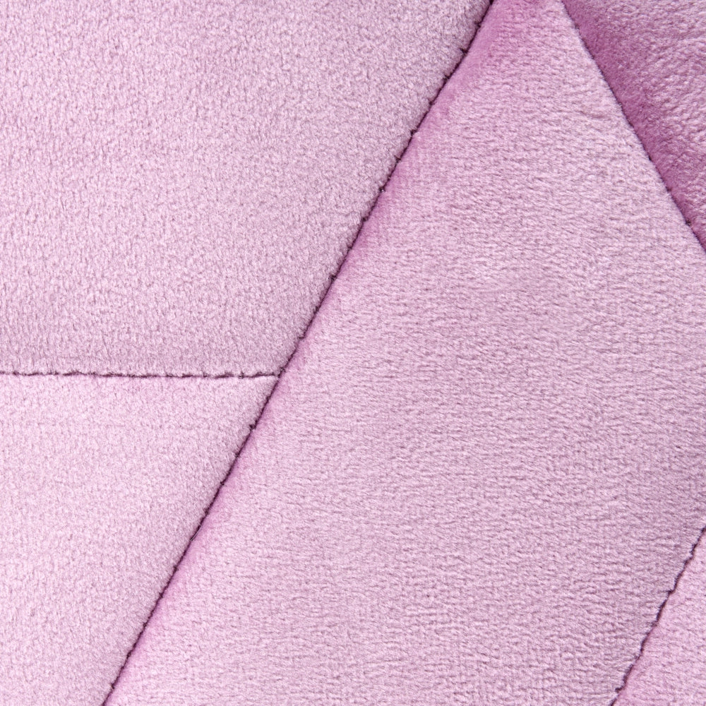 Pouf in velluto con rivestimento esagonale Violetto chiaro stile moderno Glamour
