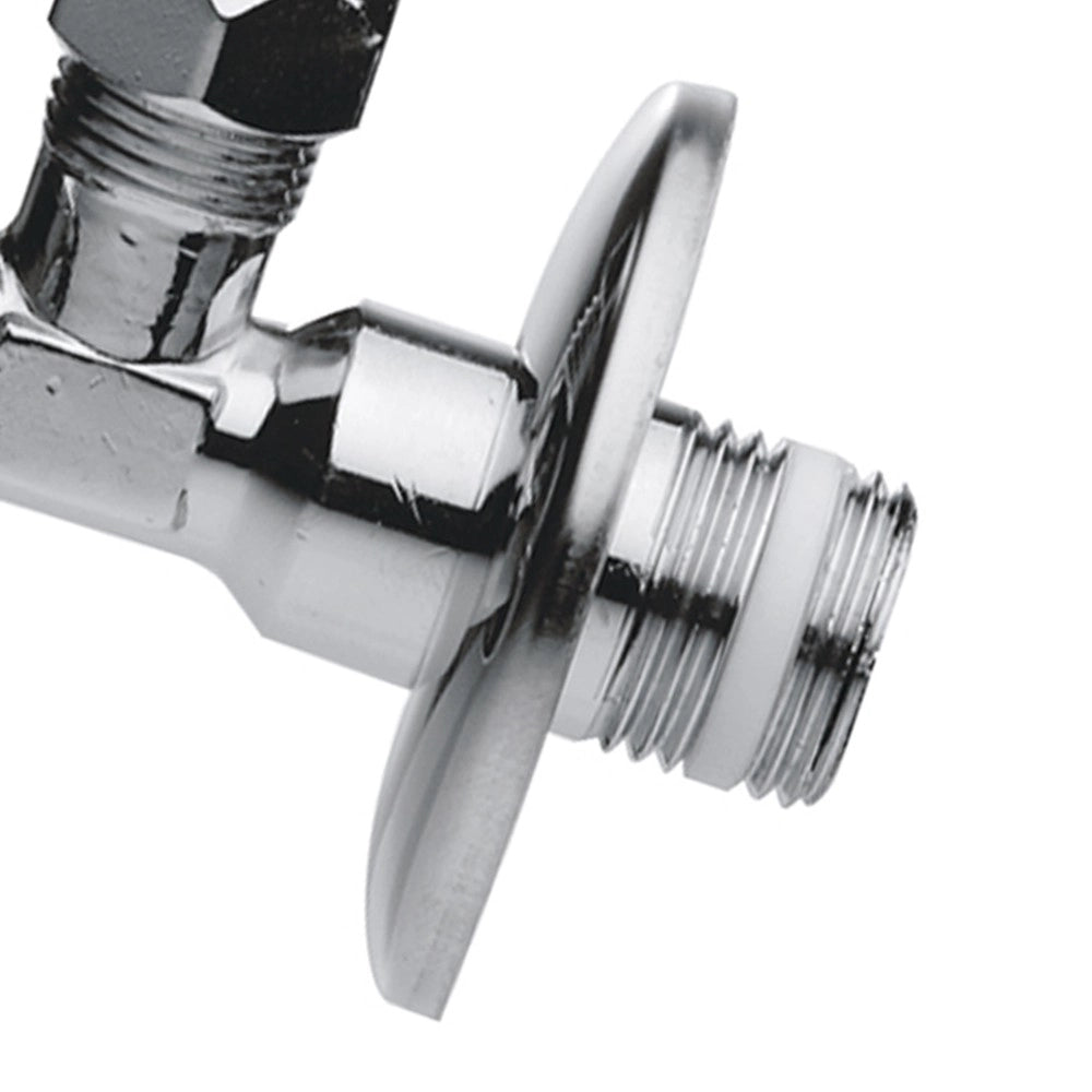Rubinetto a sfera con guarnizione in ptfe e rosetta 1/2x10
