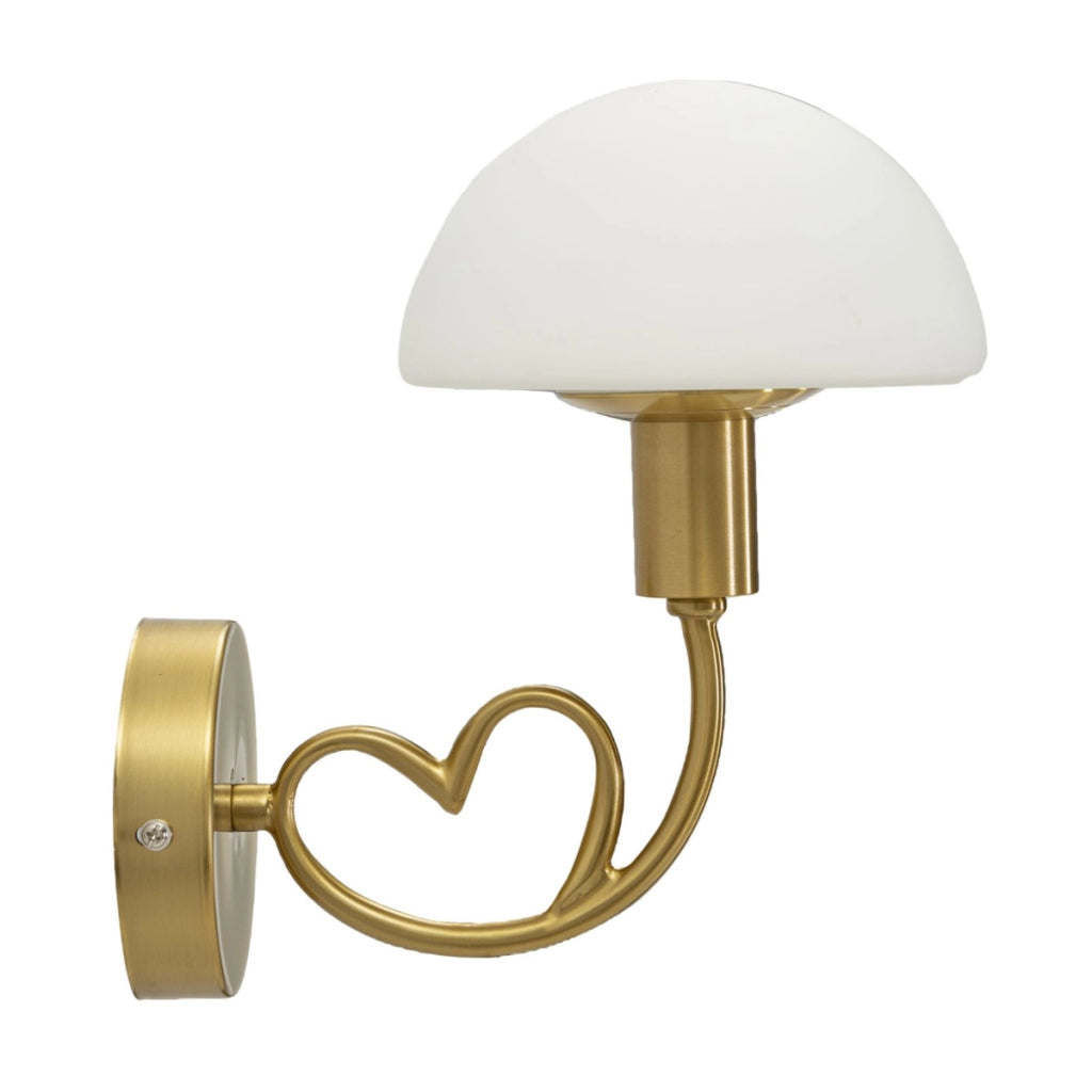 Lampada a Parete VKH69, Oro, Metallo, 23x15x22 cm