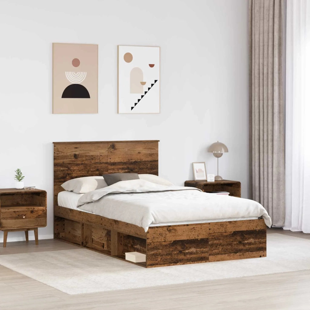Struttura del letto Legno vecchio 120 x 200 cm Pino massello 3409388