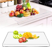 Tavolo di lavoro con protezione trasparente in vetro - Dimensioni 157 x 118 pollici - Tavolo di lavoro per cucina - Regalo per la cucina