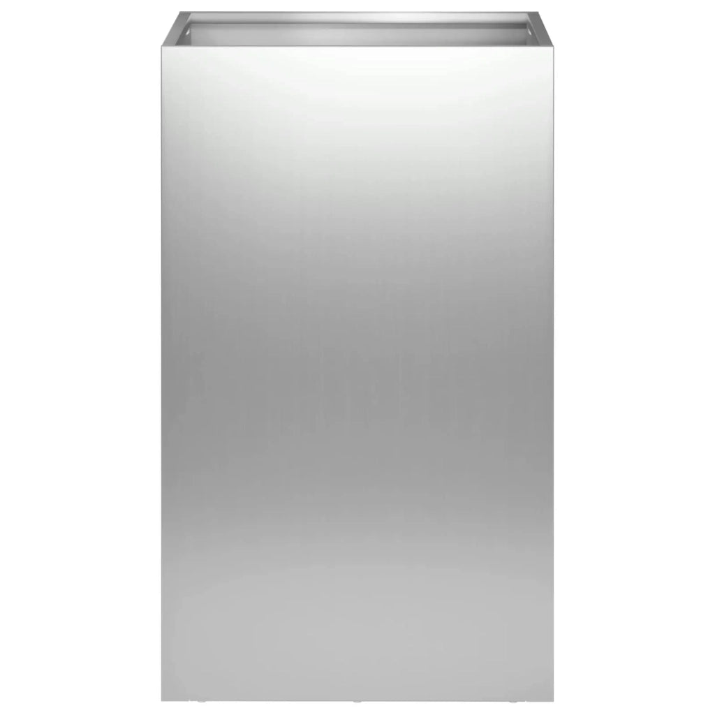 Vaso da giardino Argento 30 x 30 x 40 cm Acciaio zincato 8005340