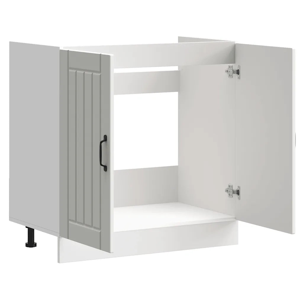 Mobile Base Lavello Lucca Bianco in Legno Multistrato 853687