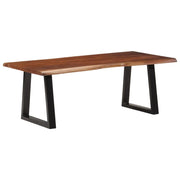 Tavolino ambra 110x55x40 cm in Legno Massello di Acacia