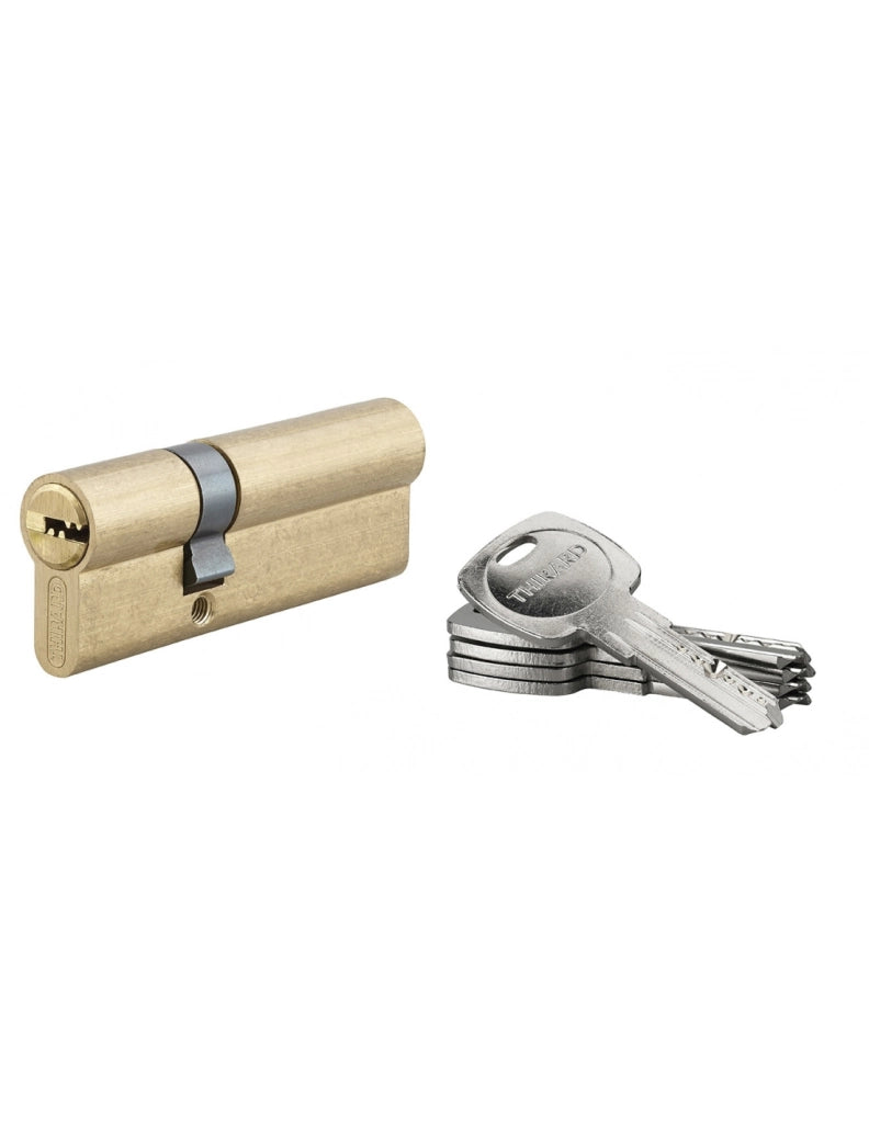 Cilindro europeo Tiger 6 30 x 60 mm, ottone, anti-estrazione, anti-perforazione, 5 chiavi – THIRARD
