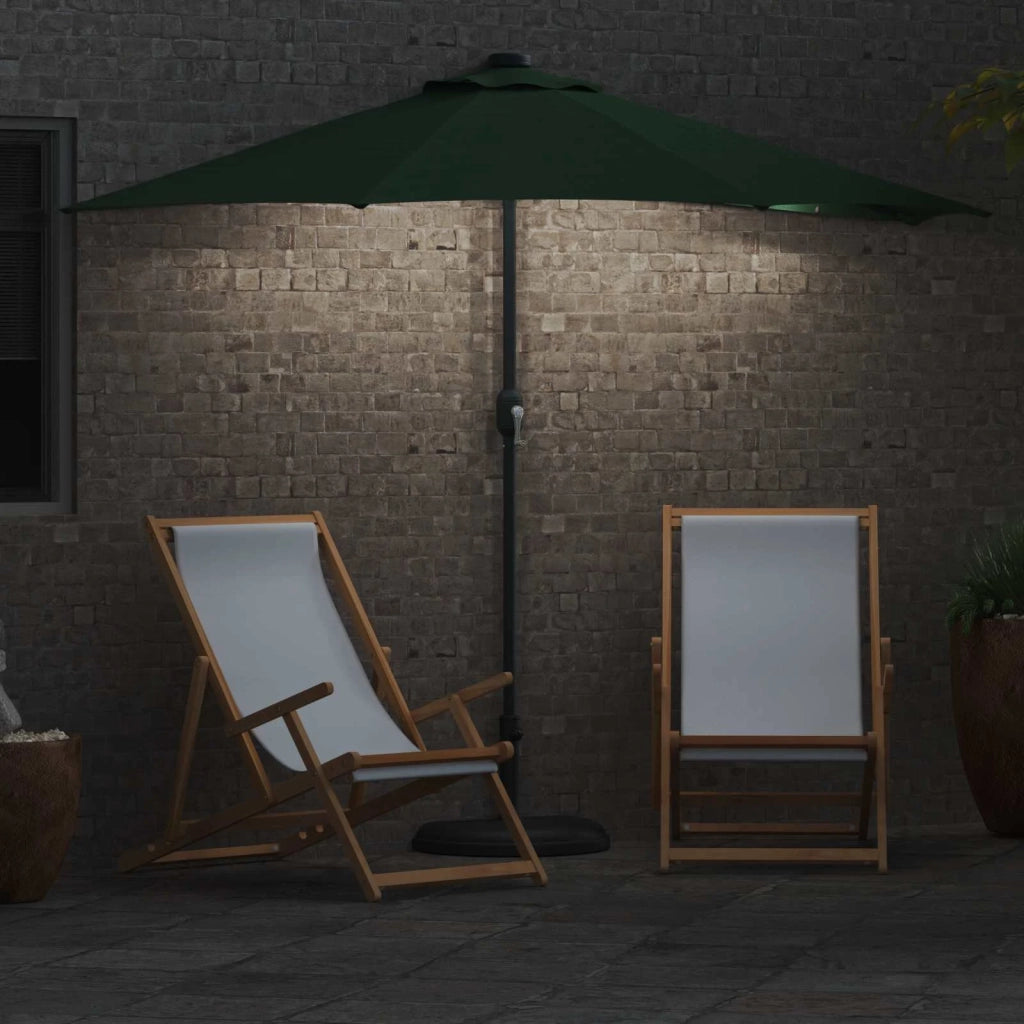 Ombrello da giardino Verde 294 x 150 x 224 cm 42003268