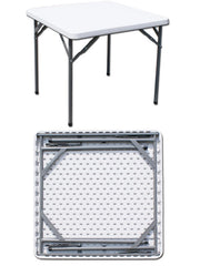 C TAVOLO IN ACCIAIO E HDPE PIEGHEVOLE  87X 87XH74 CM- I GIARDINI DEL RE- 1,0 pz