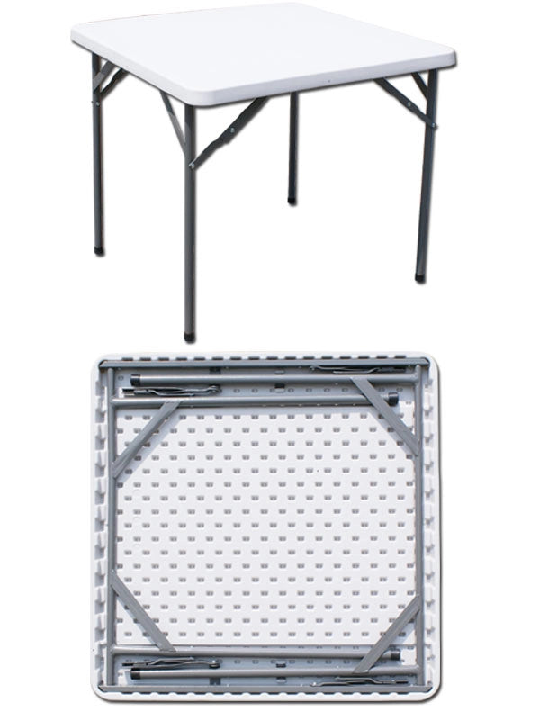C TAVOLO IN ACCIAIO E HDPE PIEGHEVOLE  87X 87XH74 CM- I GIARDINI DEL RE- 1,0 pz