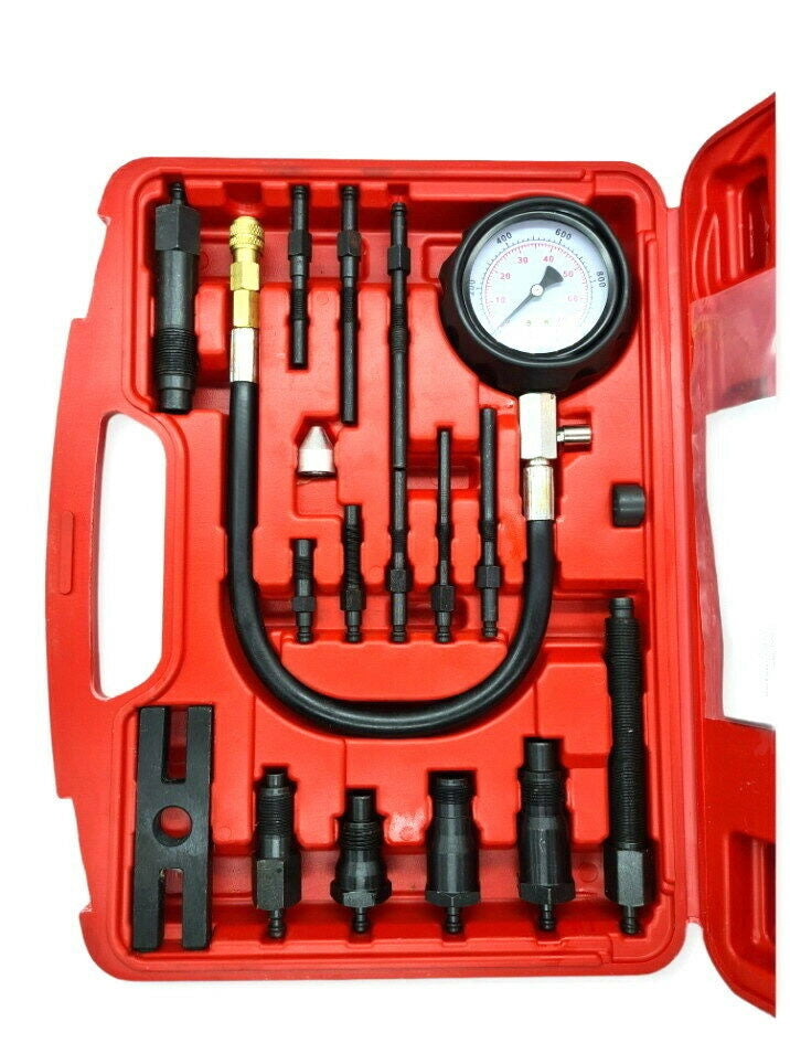 Tester di Compressione Kit 14 pz per Motori Diesel Misuratore Manometro