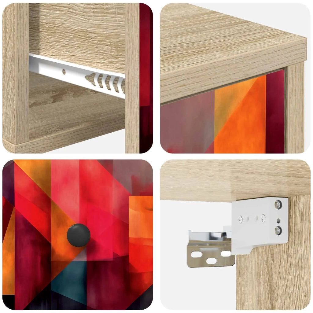Mobiletto da comodino a parete HEESCH Rovere Sonoma 8007465